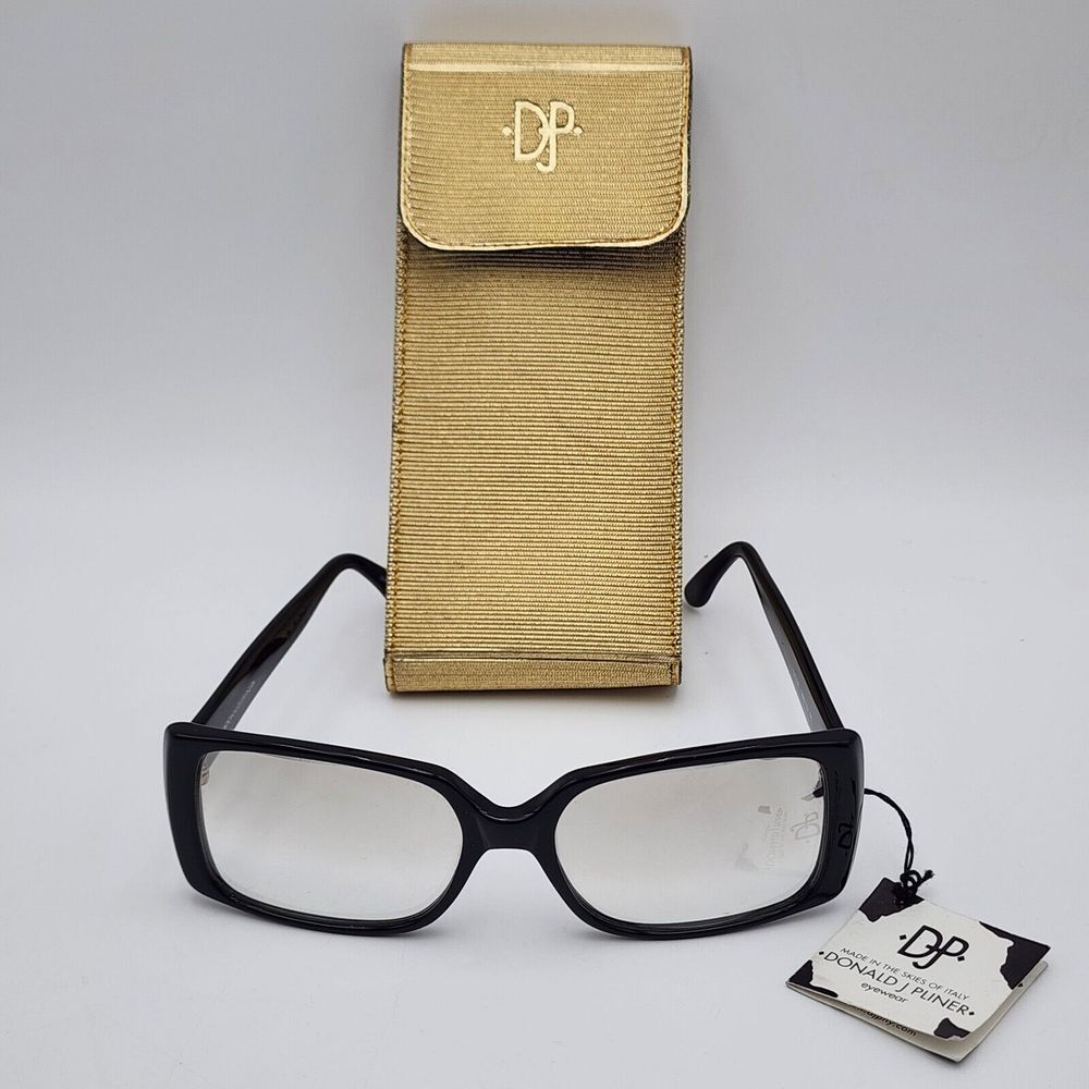 Donald J. Pliner Black Sunglasses made in‎ Italy Style 300110 Unisex Rare